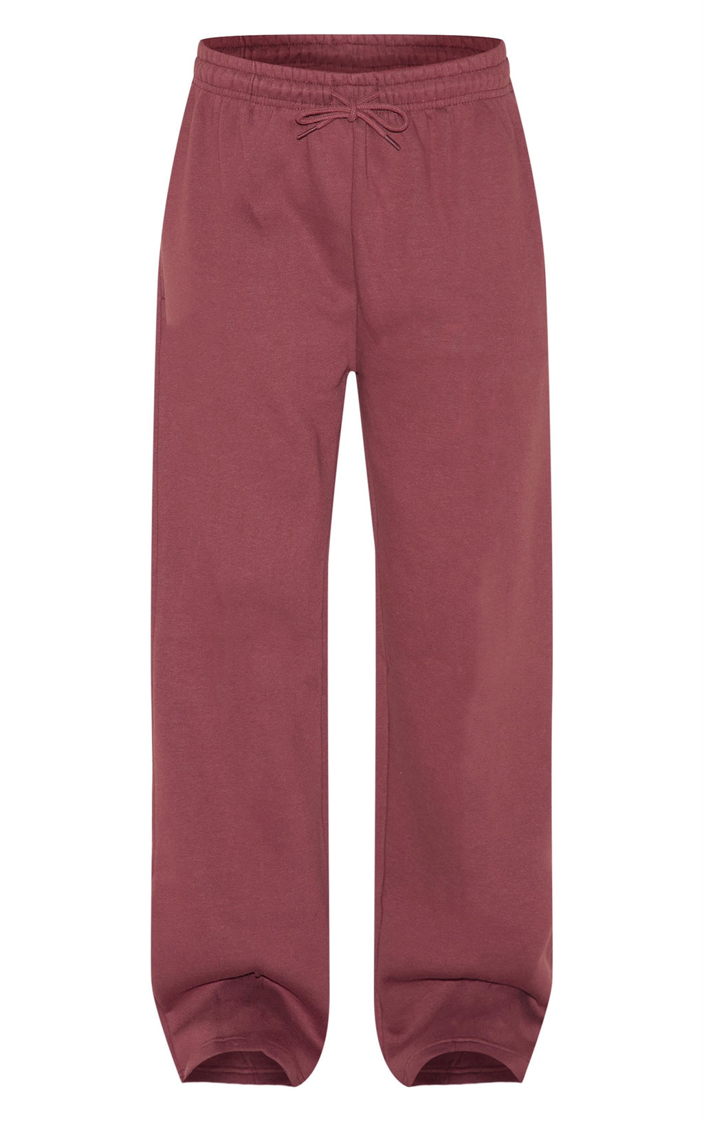 Pantalón Buzo Recto Burdeo Algodón
