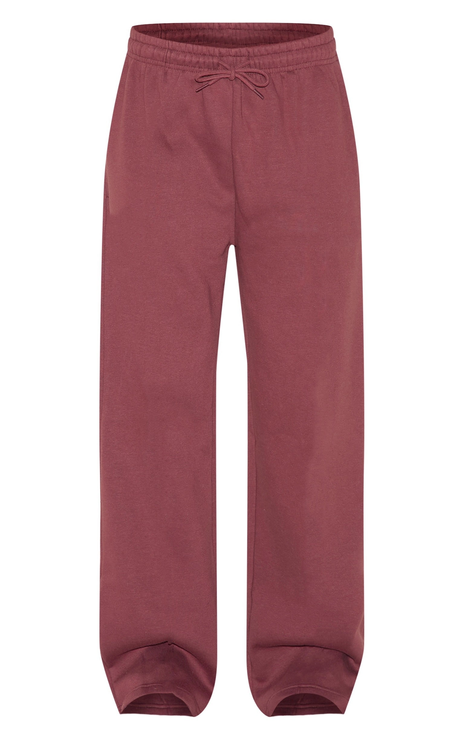 Pantalón Buzo Recto Burdeo Algodón