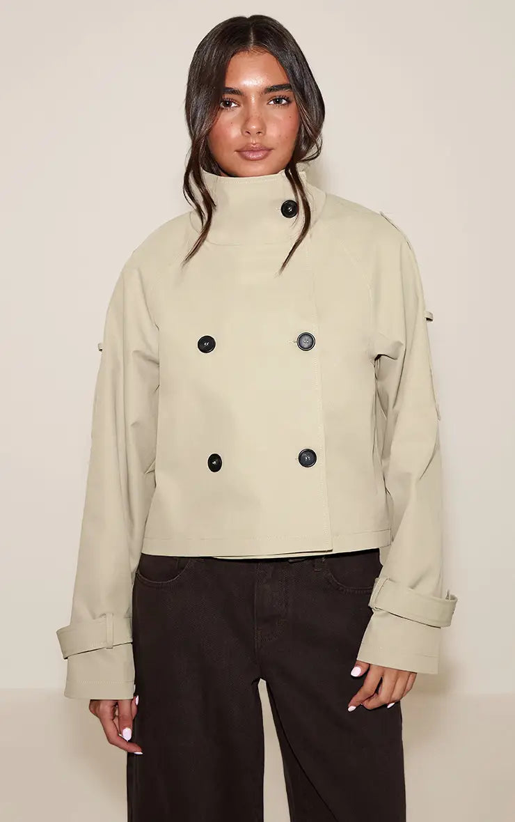 Chaqueta Beige Botones VELT