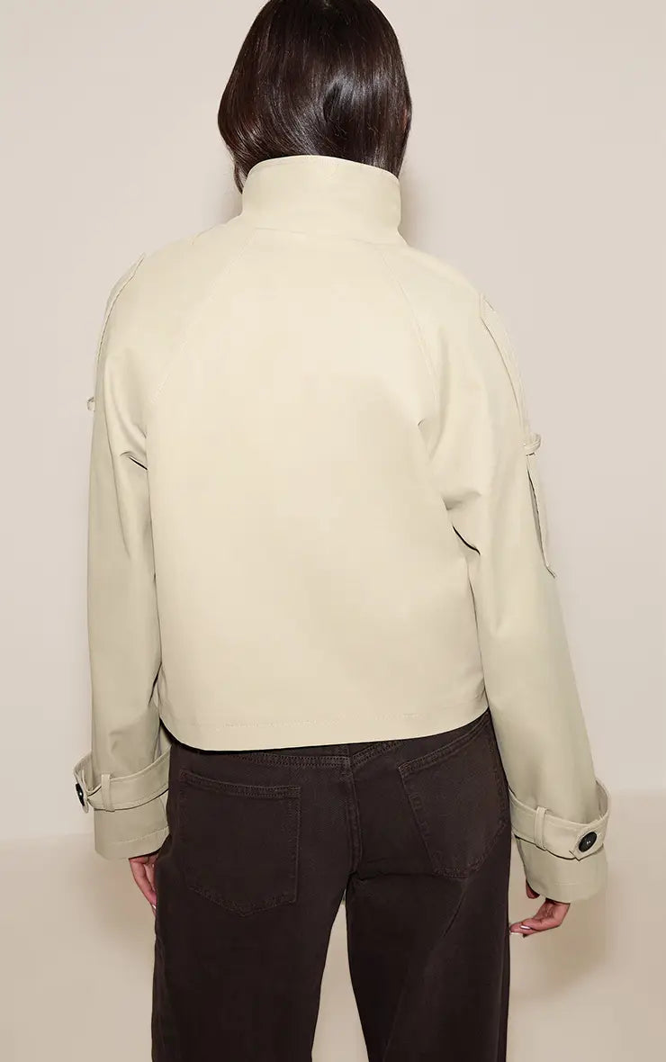 Chaqueta Beige Botones VELT