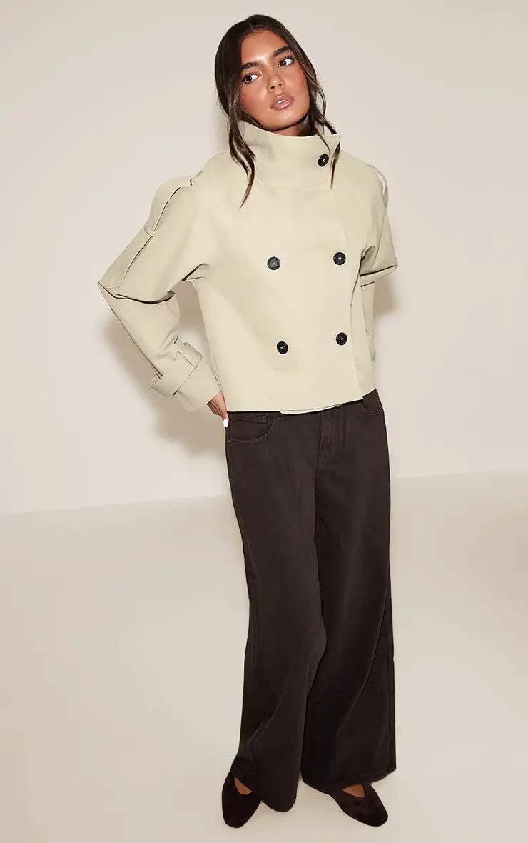 Chaqueta Beige Botones VELT
