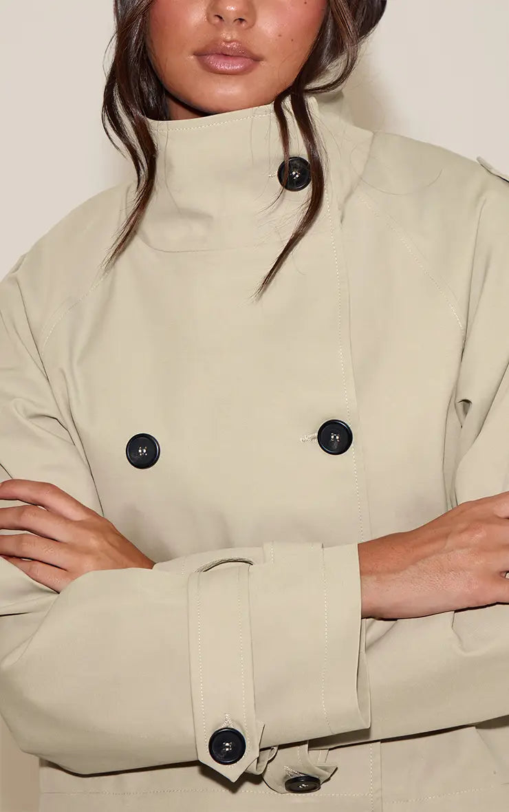 Chaqueta Beige Botones VELT