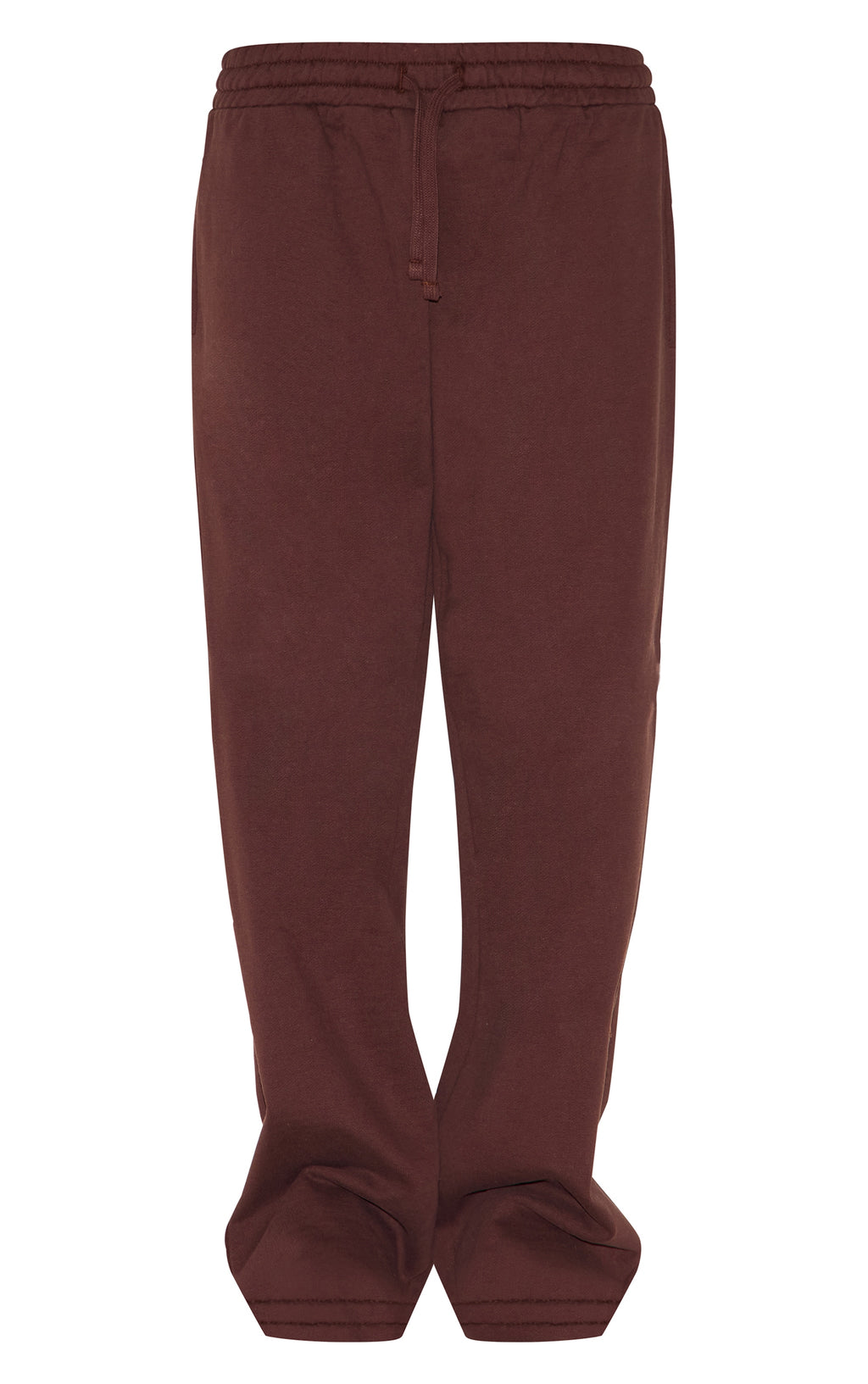 Pantalón Buzo Recto Café Oscuro Mujer