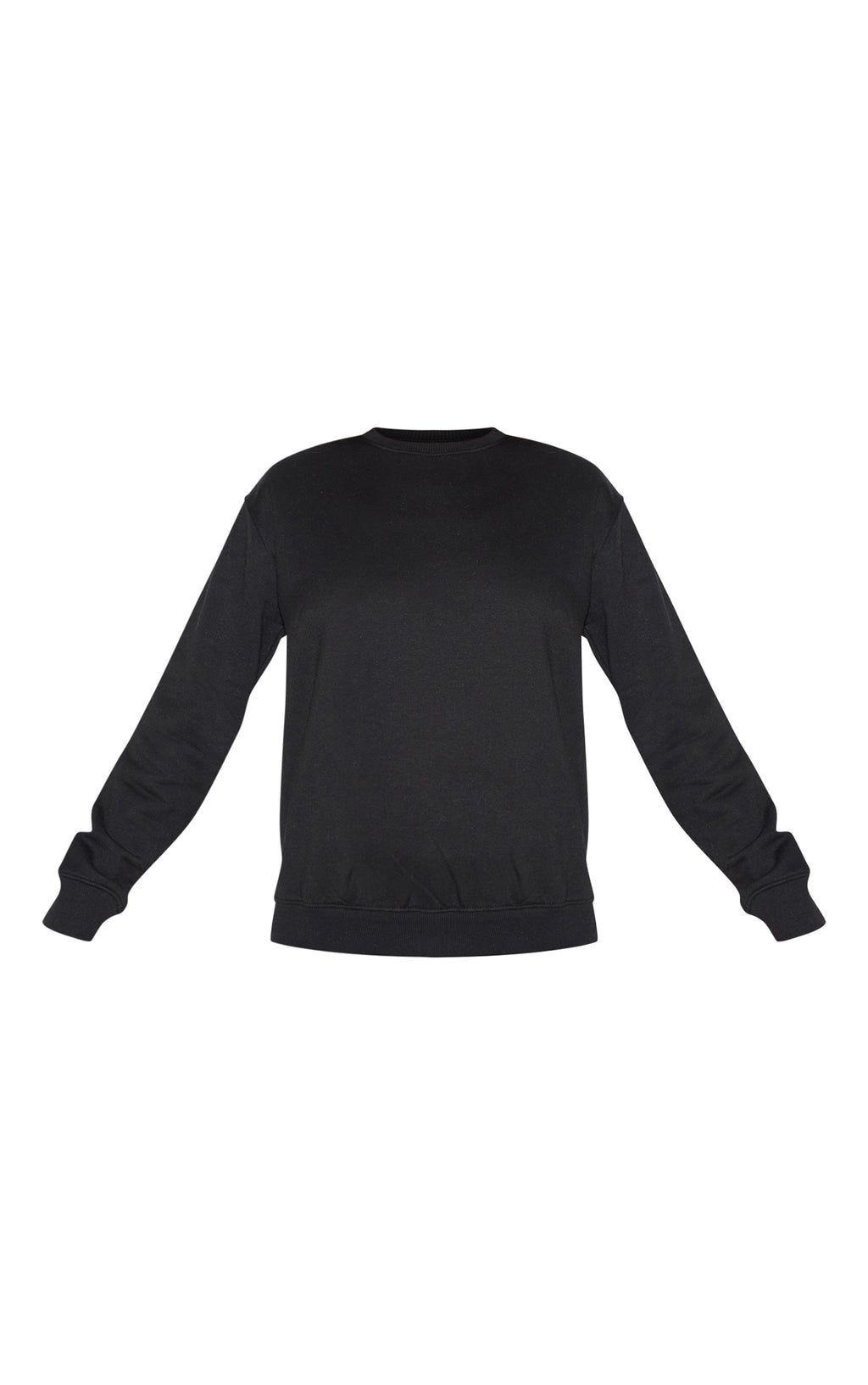 Polerón Buzo Negro Polo Mujer Algodón