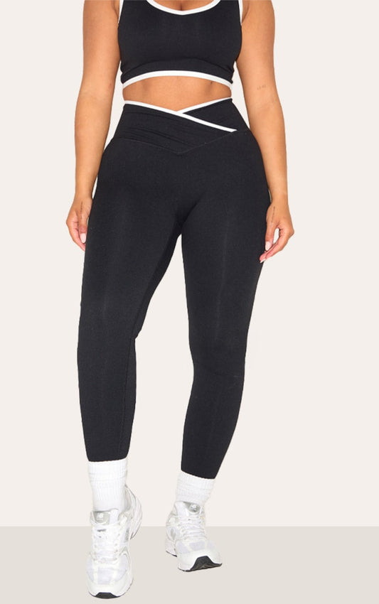 Top Deportivo Negro Calzas Ajustadas Mi tienda