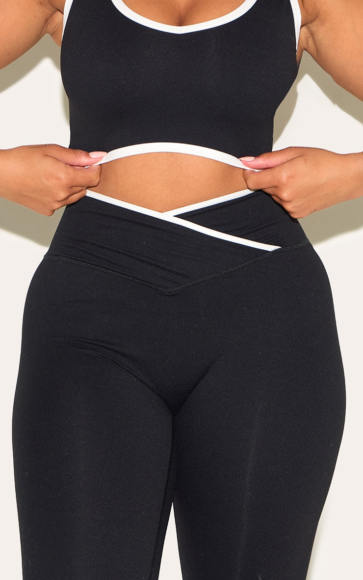 Top Deportivo Negro Calzas Ajustadas Mi tienda
