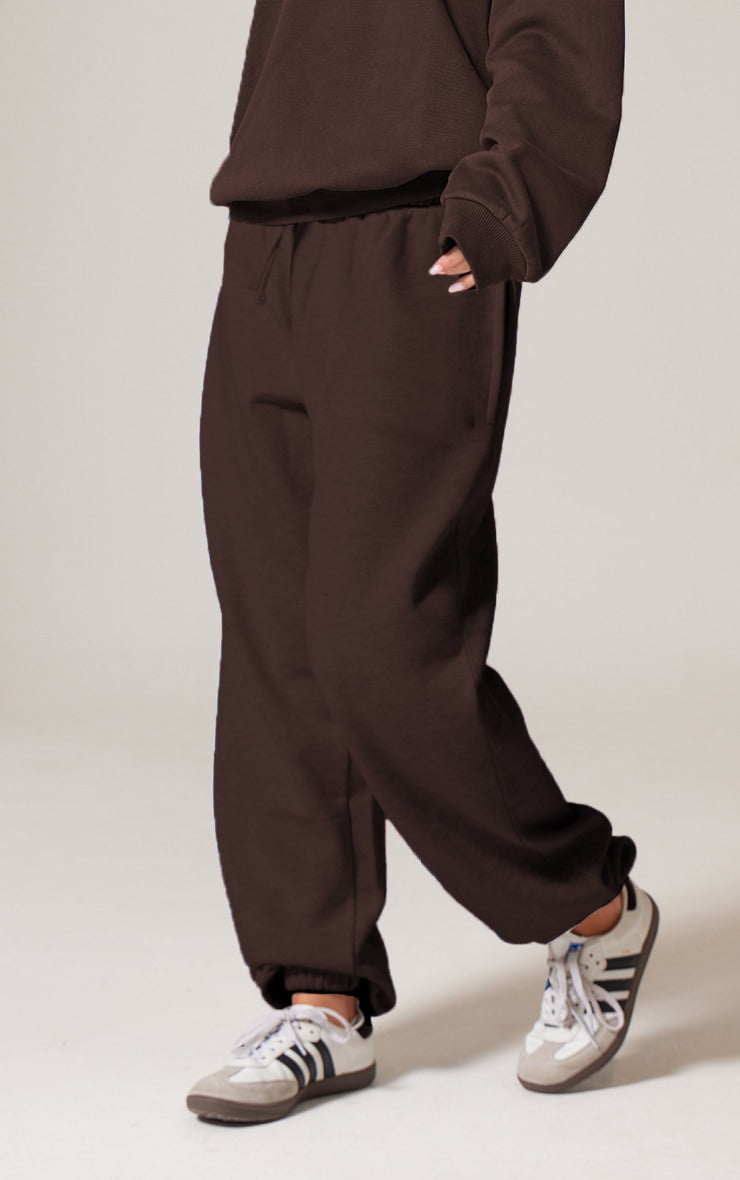 Pantalón Café Mujer con Puño Algodón