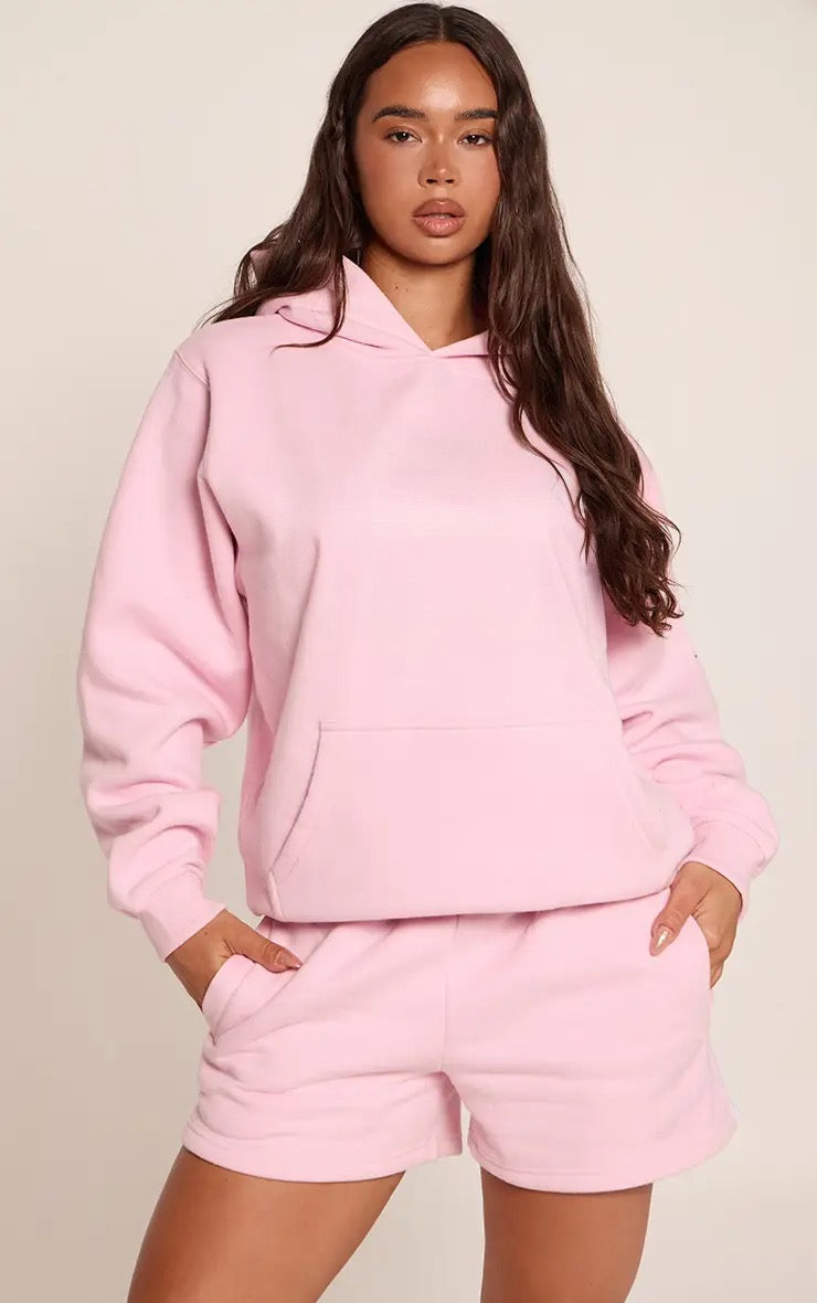 Polerón Rosado con Capucha Mi tienda