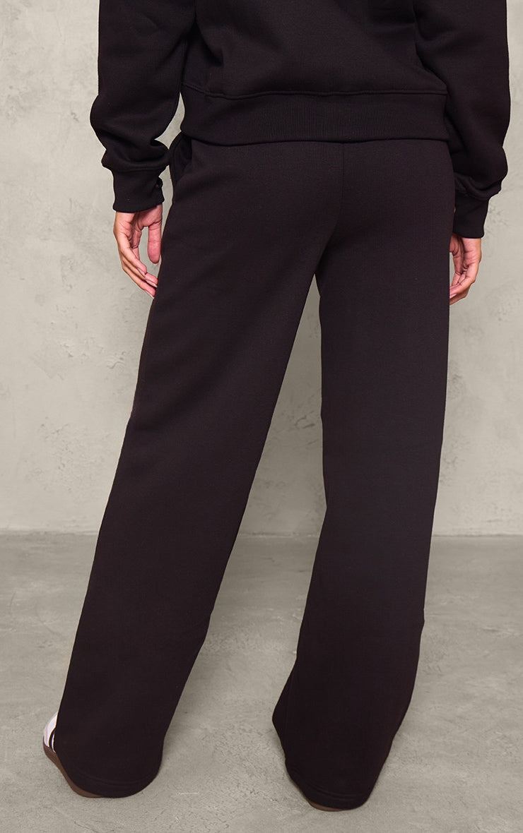 Pantalón Buzo Negro Recto Mujer 