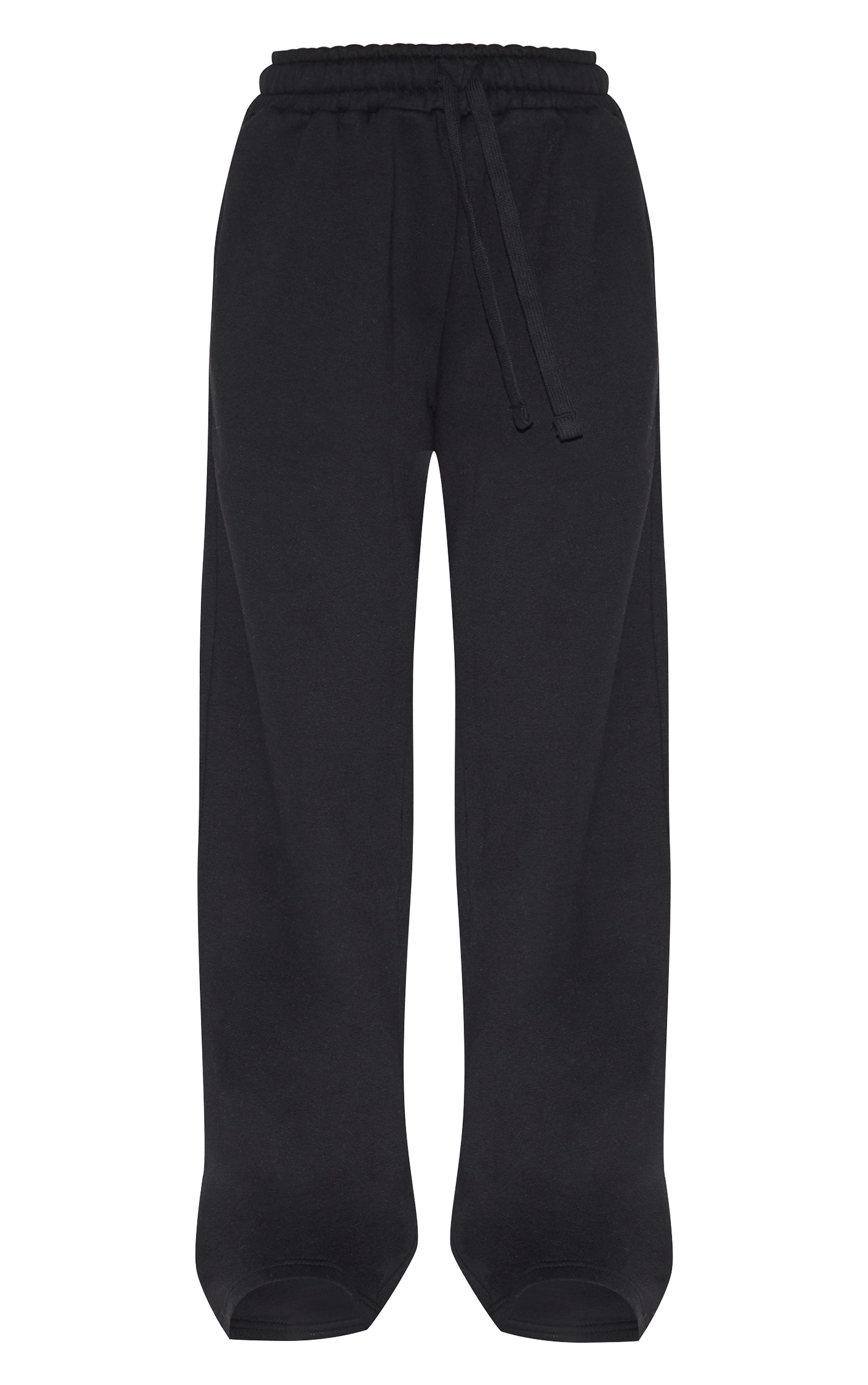 Pantalón Buzo Negro Recto Mujer 
