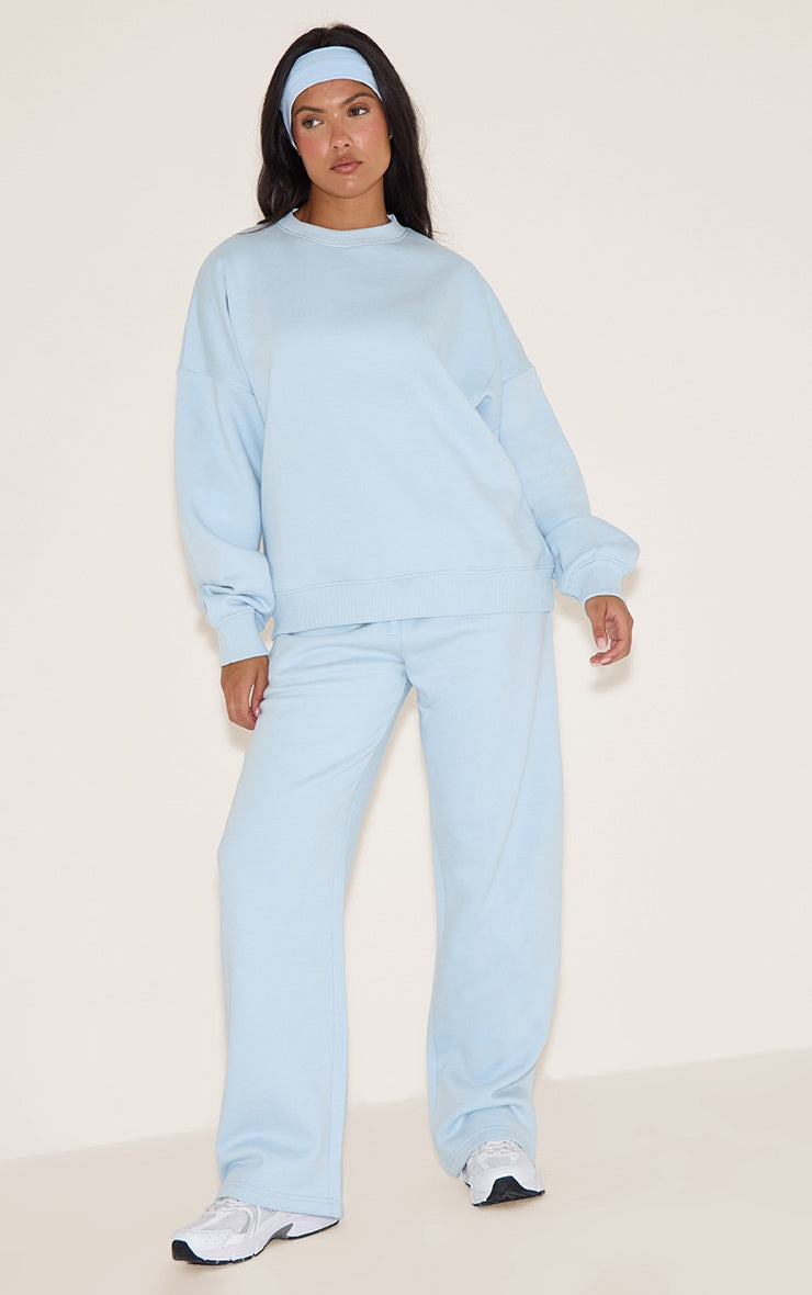 Conjunto Baby Blue Polerón Polo & Pantalón Recto Mi tienda