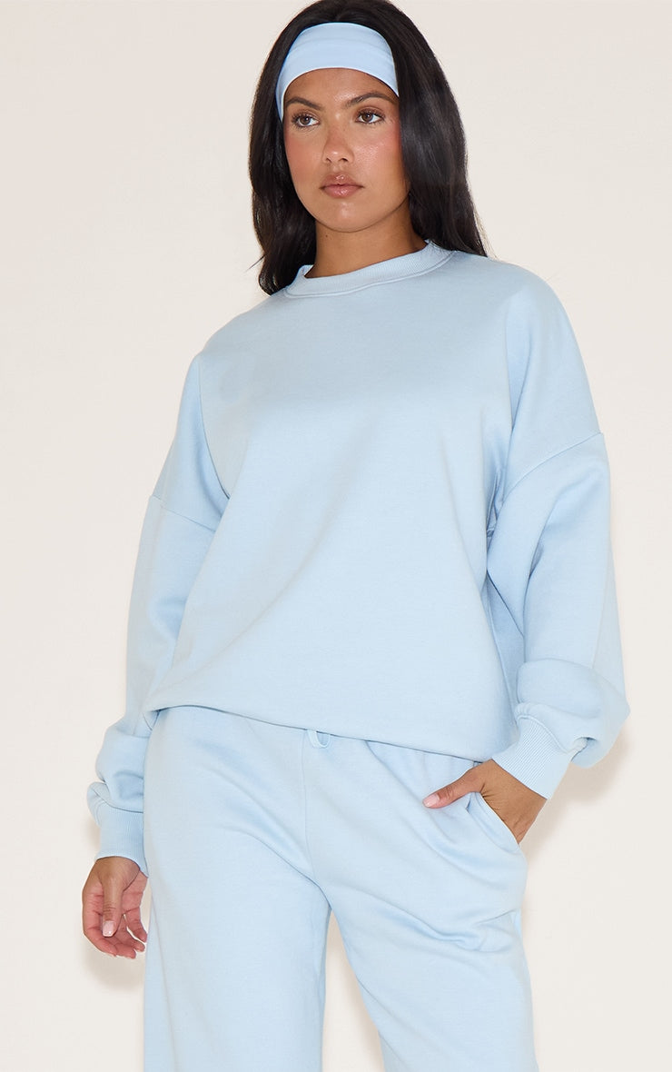 Conjunto Baby Blue Polerón Polo & Pantalón Recto Mi tienda