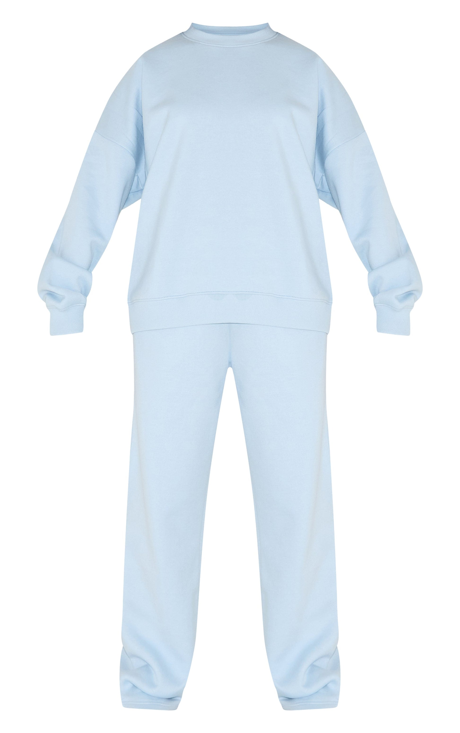 Conjunto Baby Blue Polerón Polo & Pantalón Recto Mi tienda