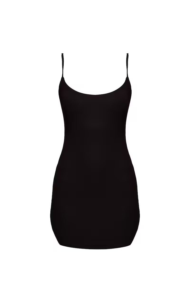 VESTIDO MINI AJUSTADO NEGRO Mi tienda