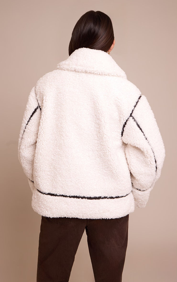 Abrigo Larga Chiporro Blanco Mi tienda