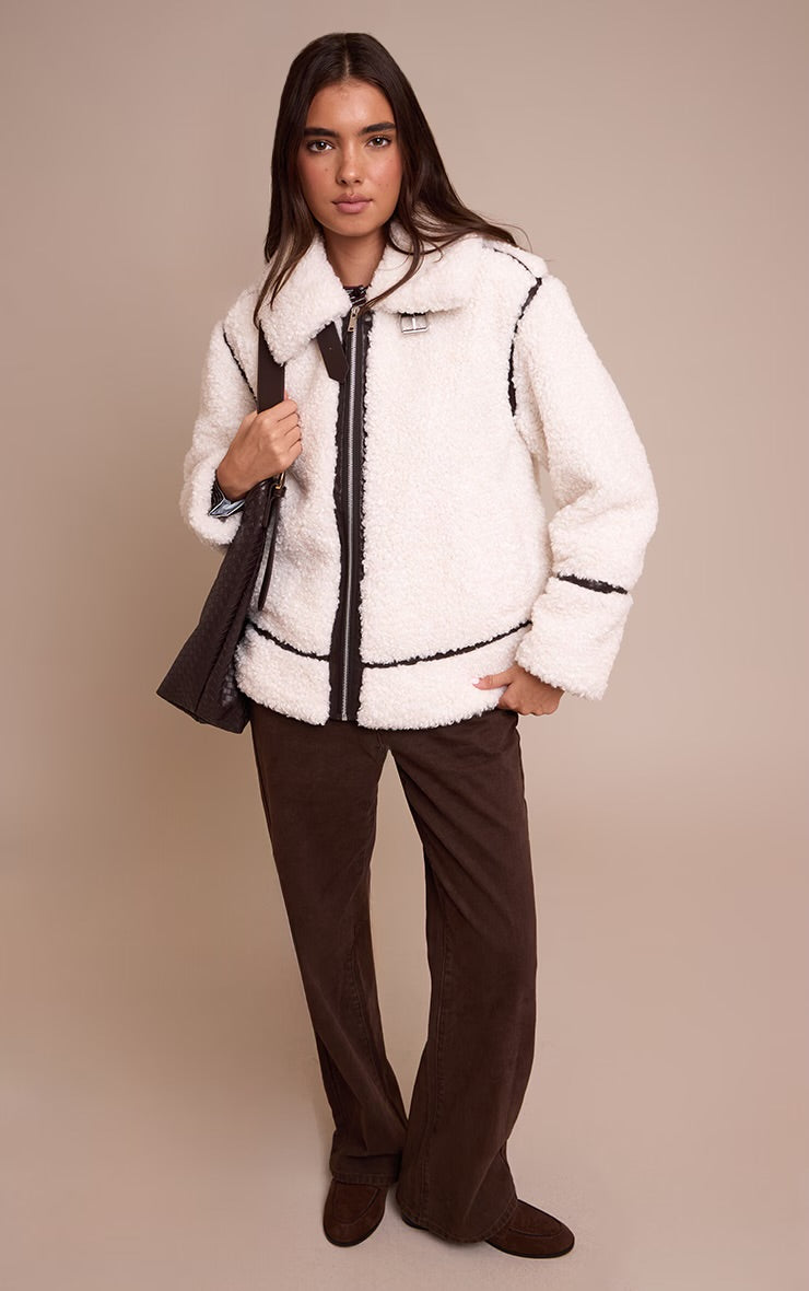 Abrigo Larga Chiporro Blanco Mi tienda