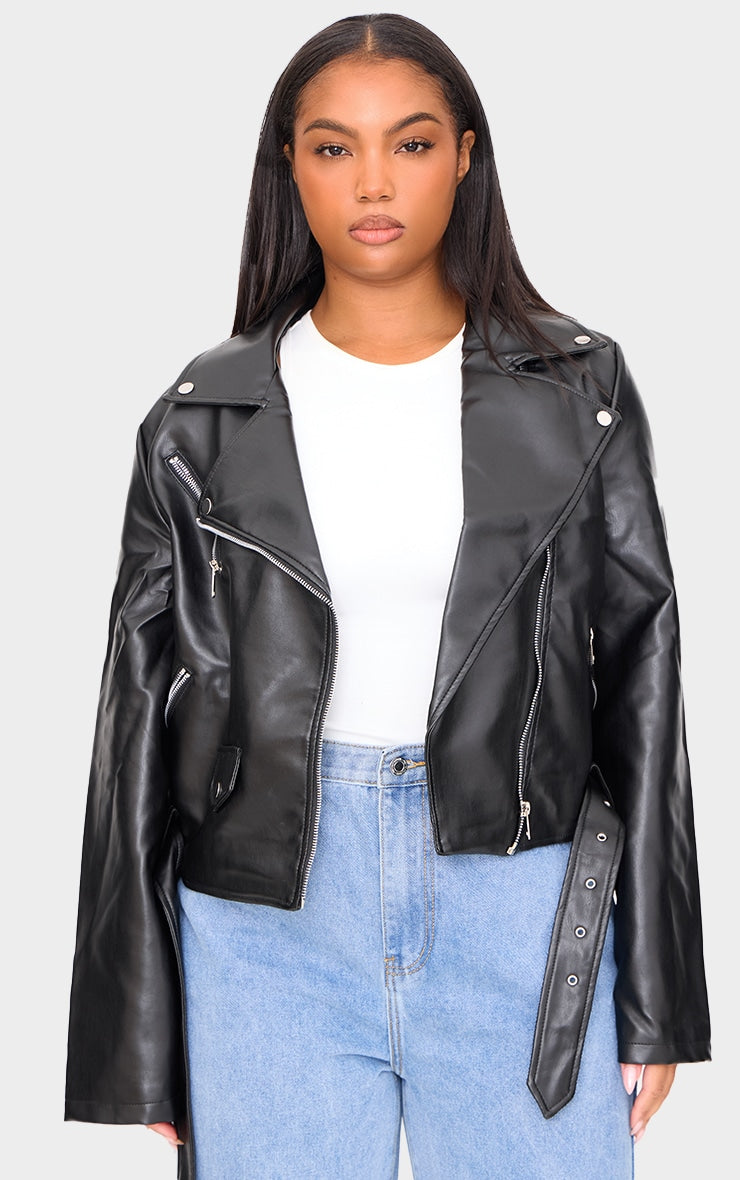 Biker Negra Corta Mujer