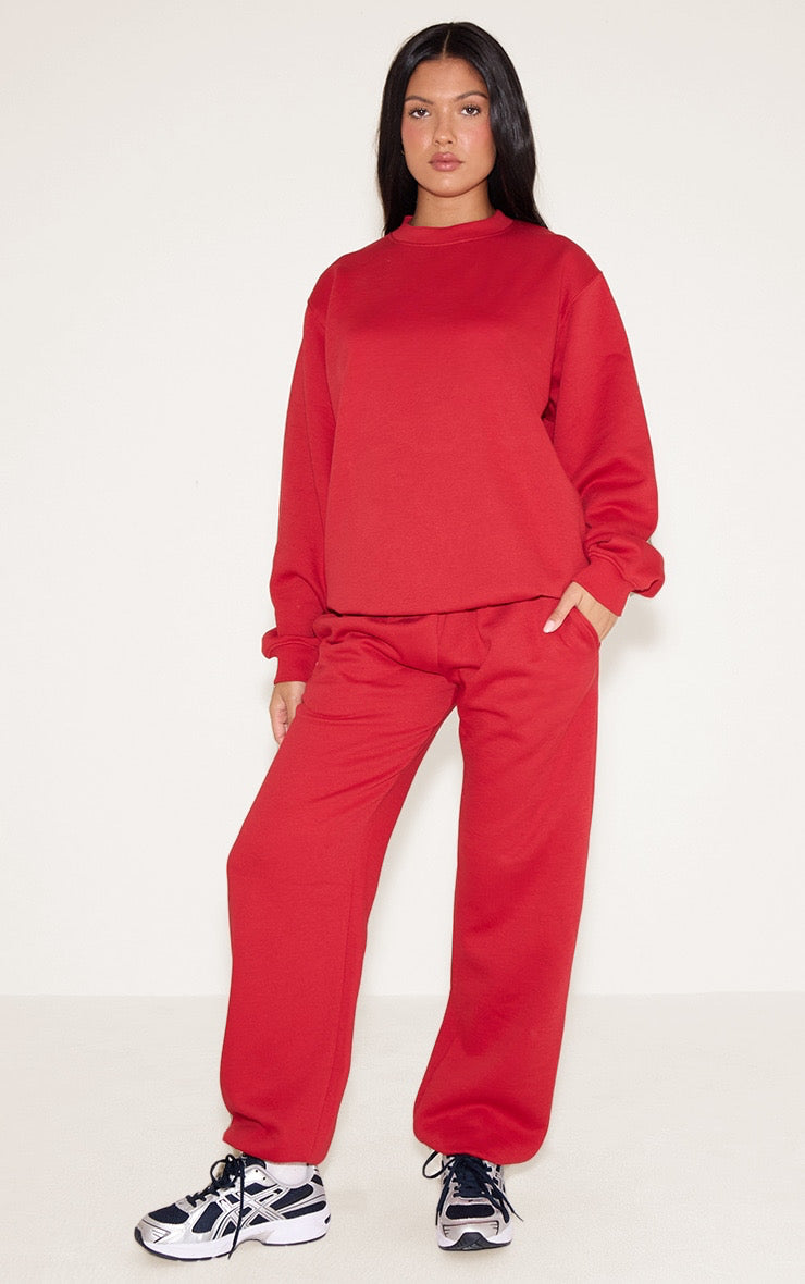 Conjunto Polo Rojo & Pantalón con Puño Mi tienda