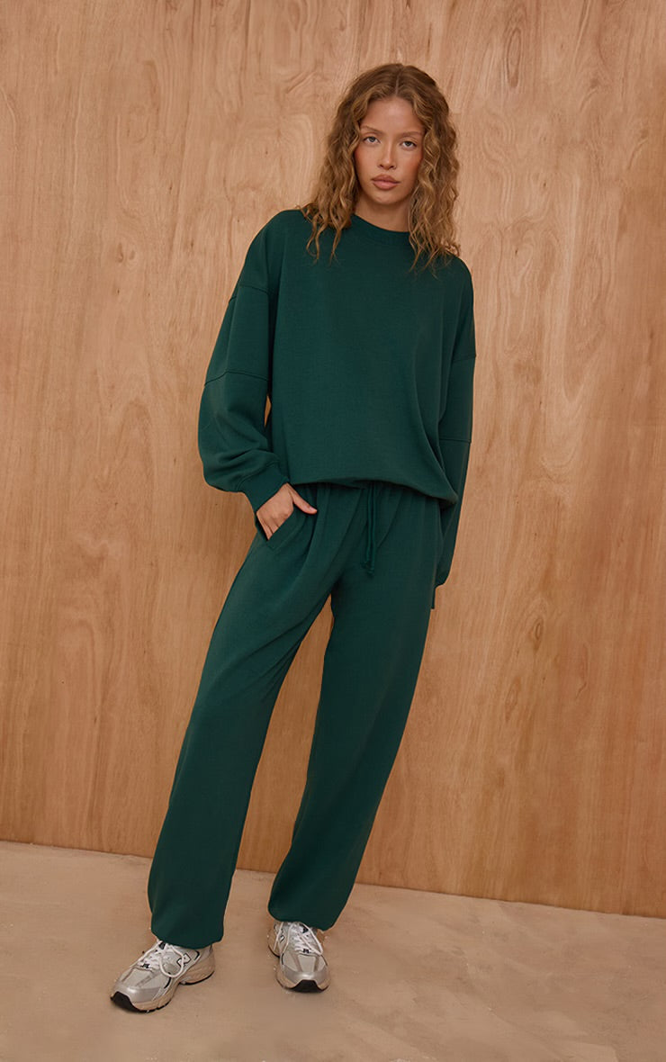 Pantalón Verde Puño Algodón Mi tienda