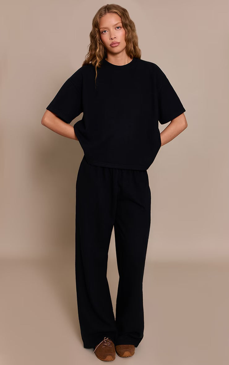 Polera Negra de Algodón Mi tienda