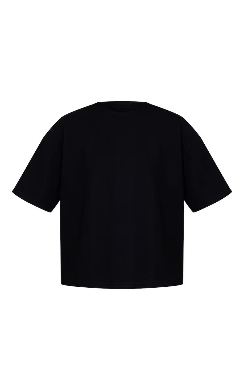 Polera Negra de Algodón Mi tienda
