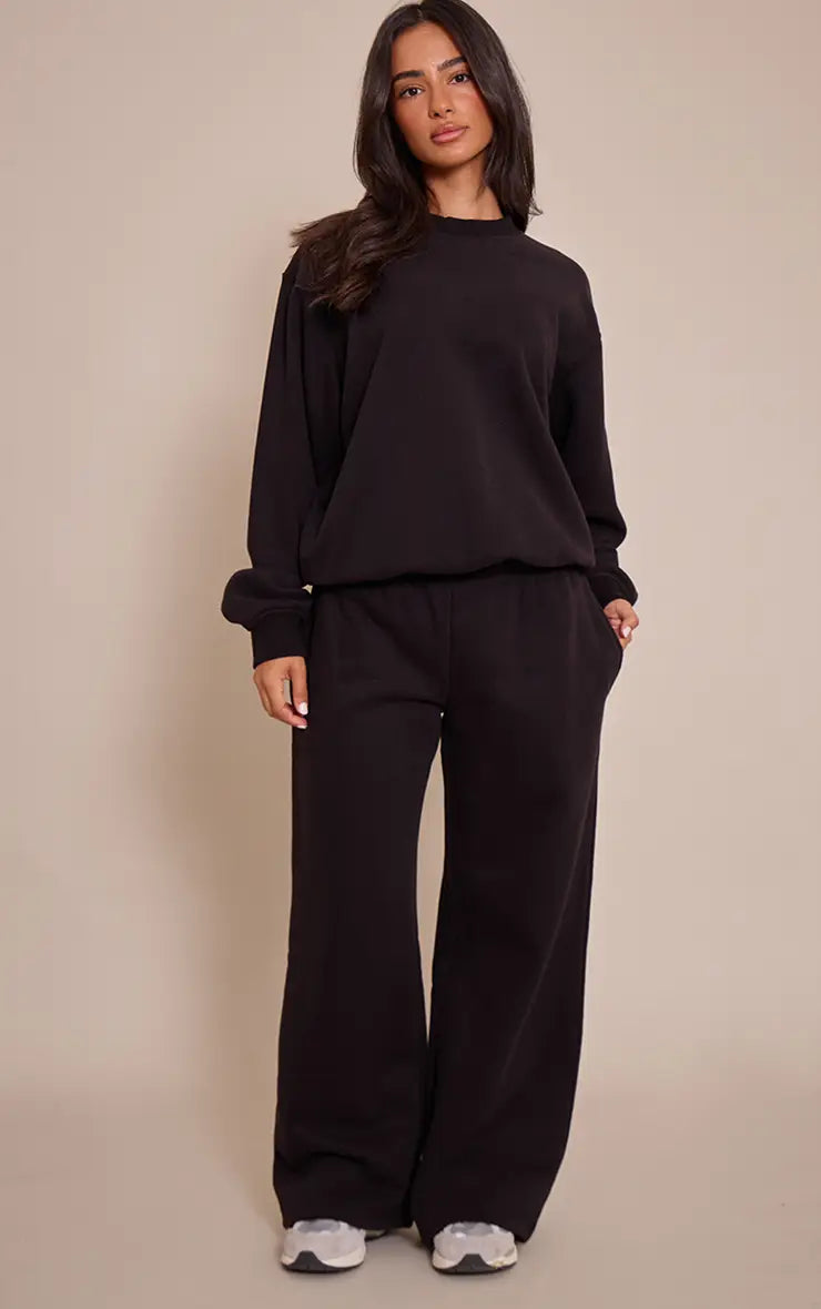 Polerón Polo Negro Algodón Mi tienda