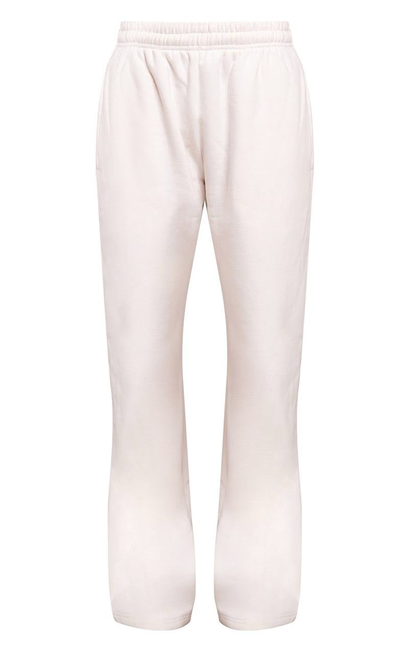 Conjunto Polerón Polo & Pantalón Recto Blanco Mi tienda