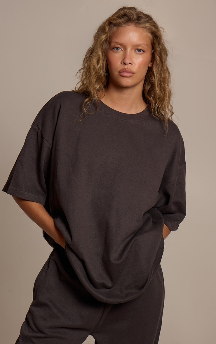 Polera Unisex Cafe Oversized Mi tienda