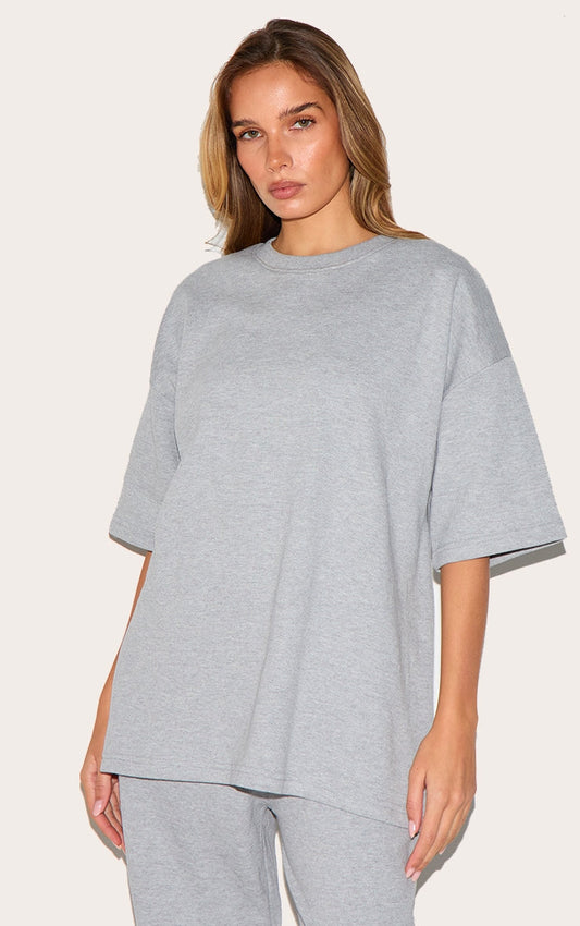 Polera Gris Algodón Unisex V E L T