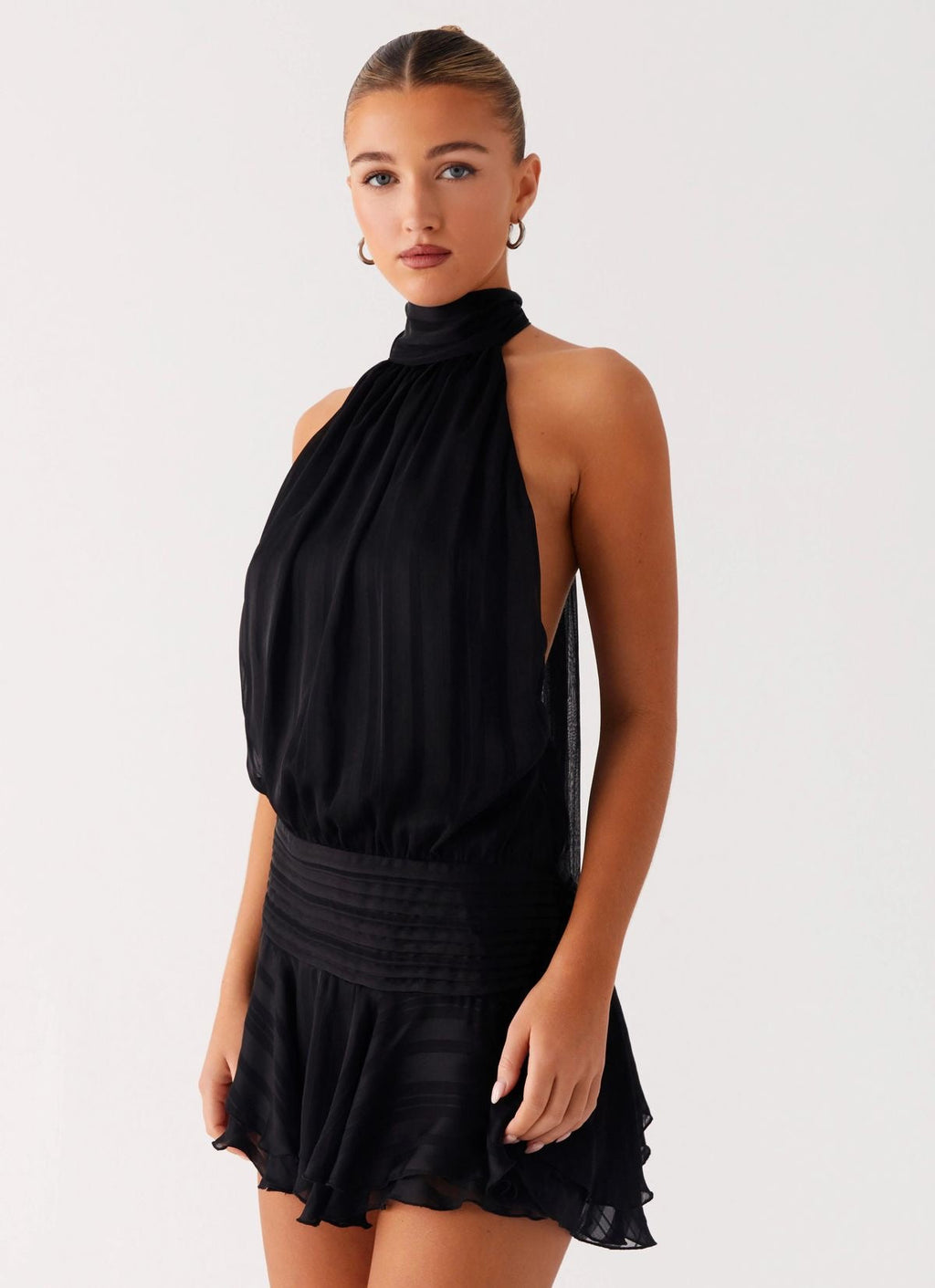 Vestido Mini Cuello Negro Mi tienda