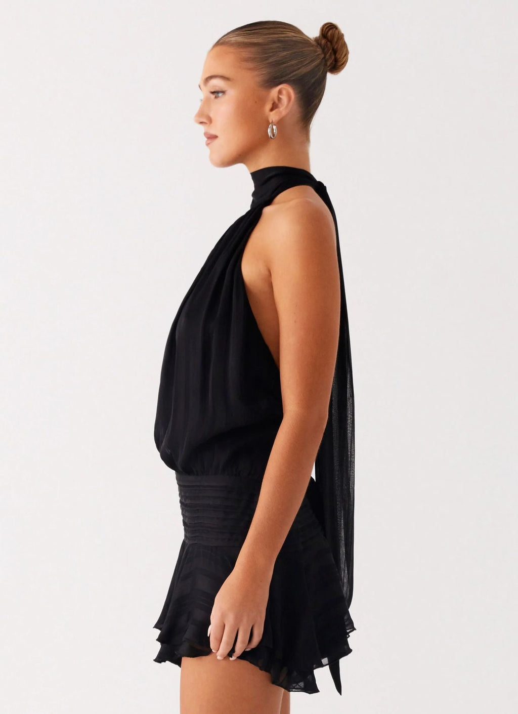 Vestido Mini Cuello Negro Mi tienda