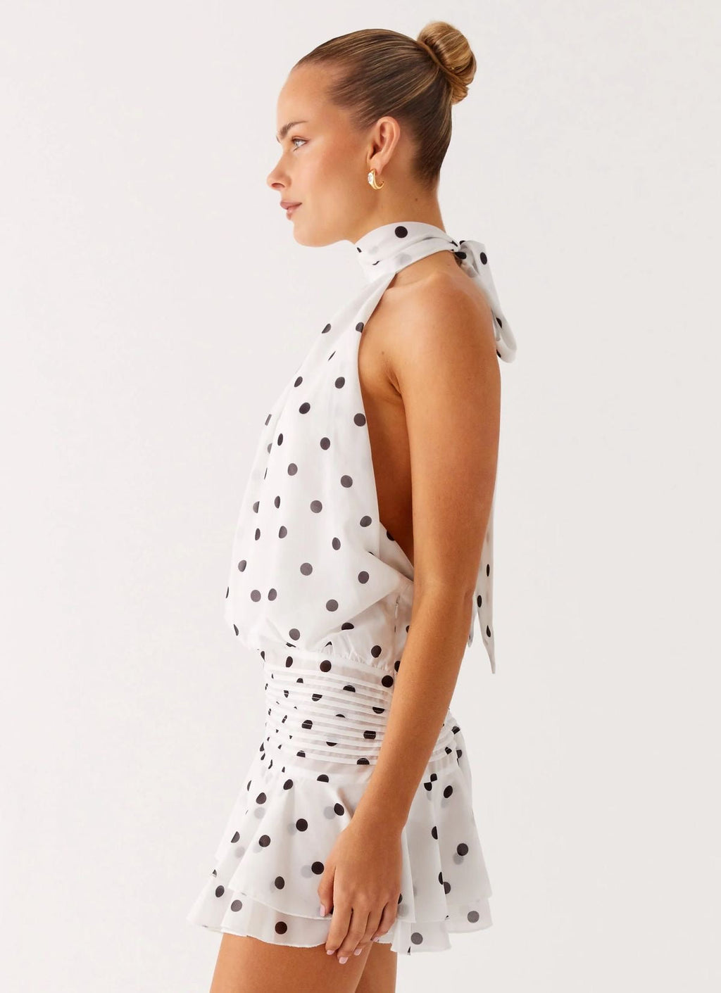 Vestido Mini Polka Dots Blanco Mi tienda