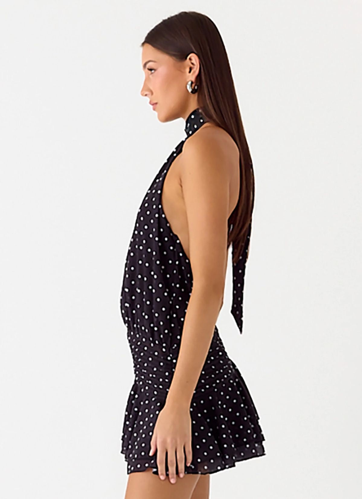 Vestido Mini Polka Dots Negro Mi tienda