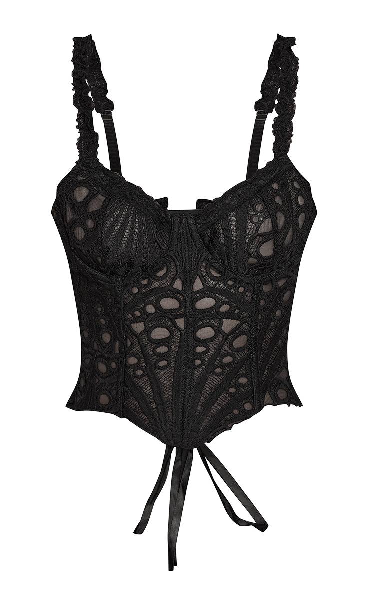 Corset de Encaje Negro VELT