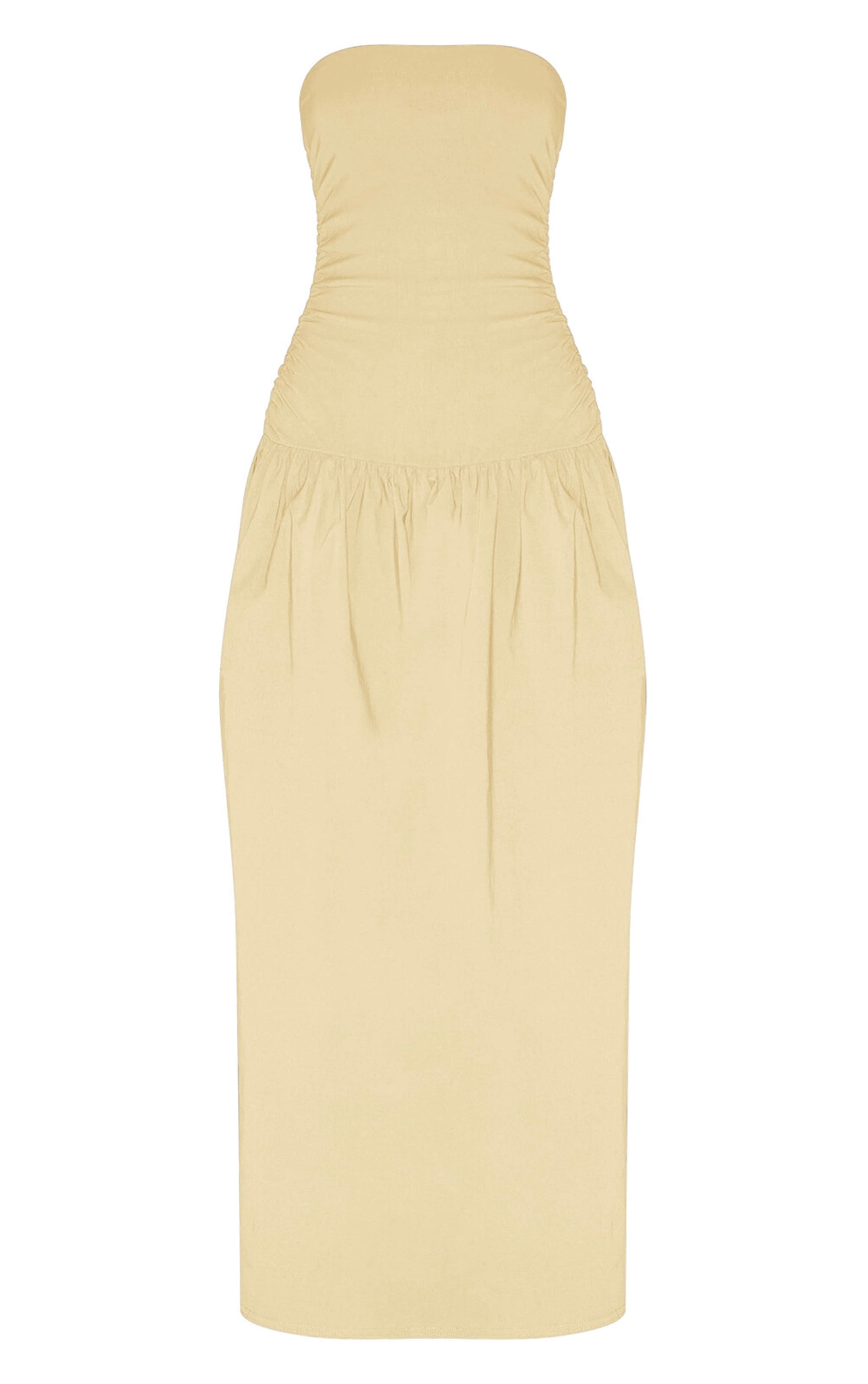 Vestido Maxi Bandeau Manteca