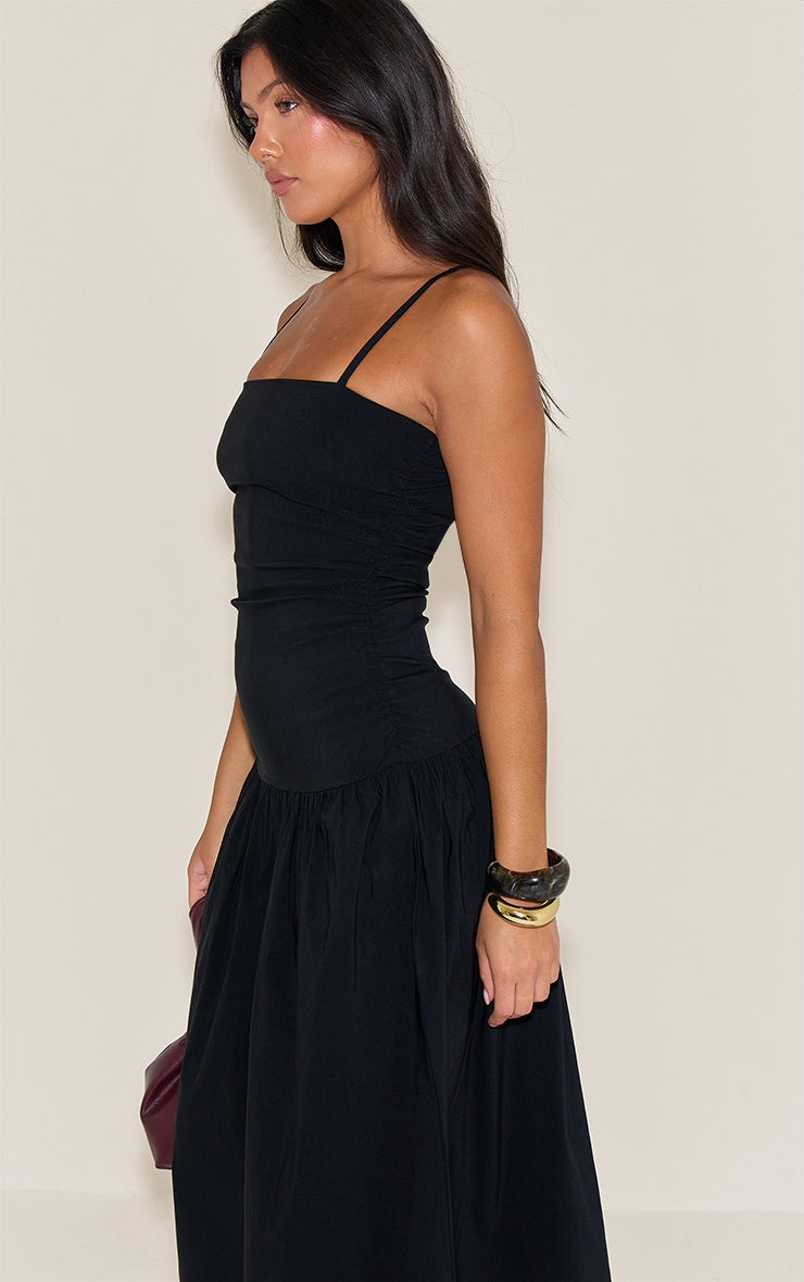 Vestido Maxi Negro Tirantes
