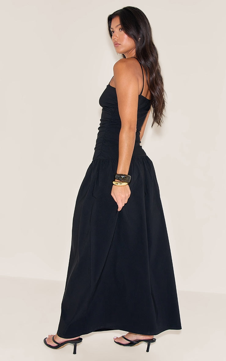 Vestido Maxi Negro Tirantes