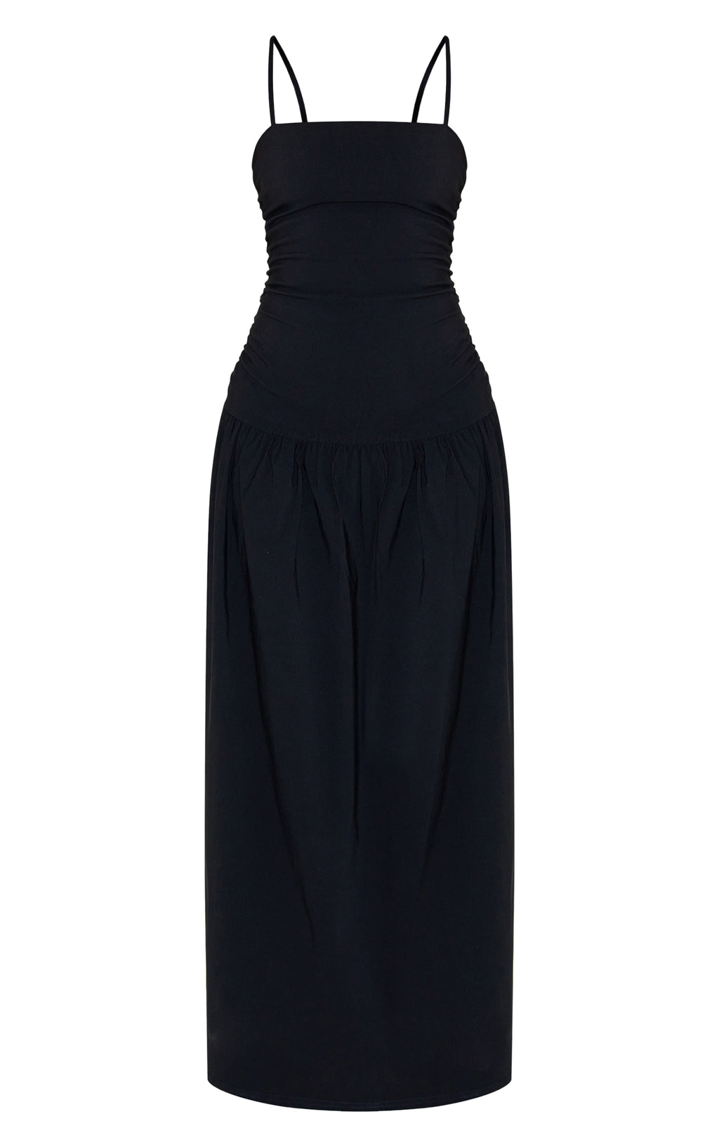 Vestido Maxi Negro Tirantes