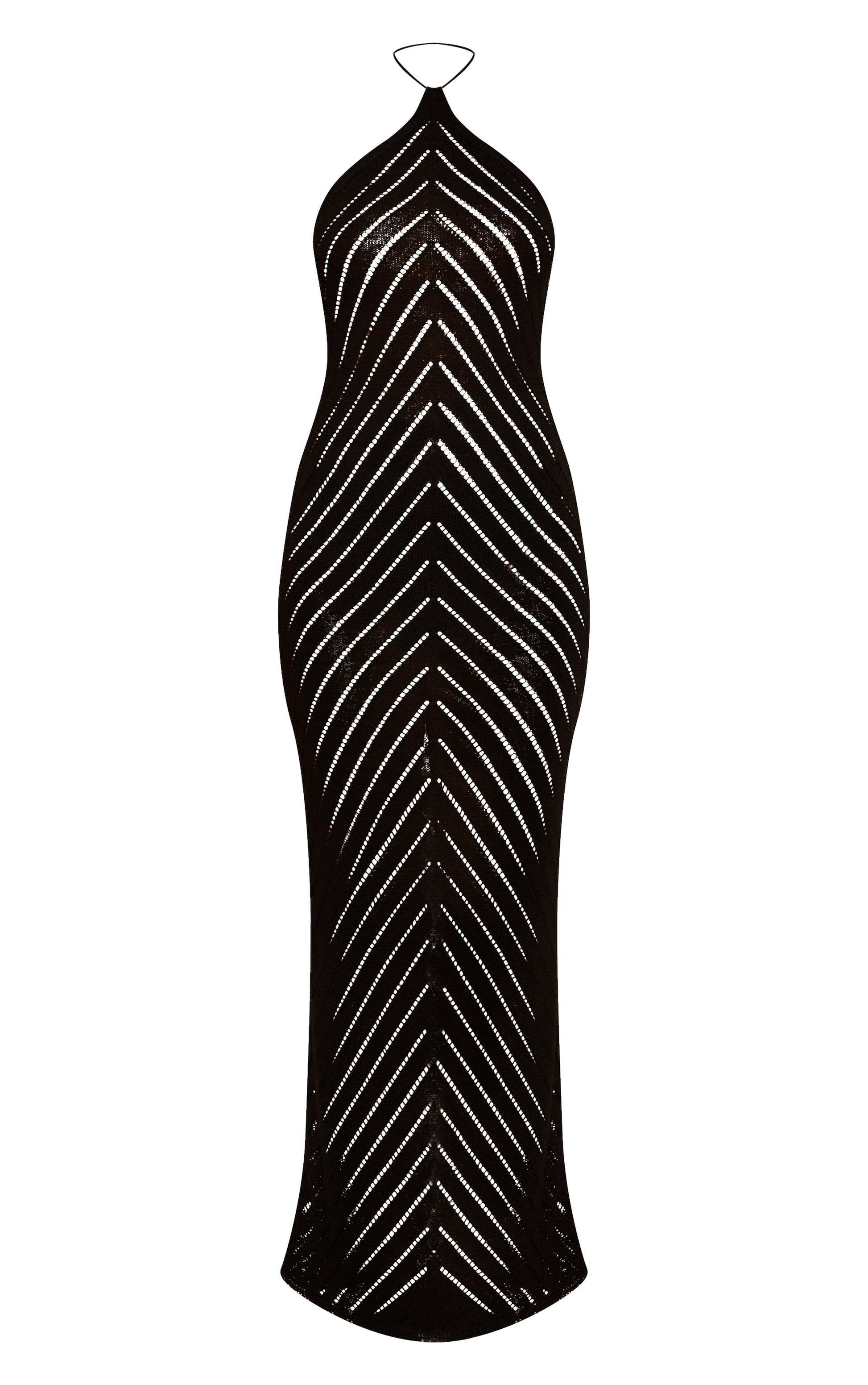 Vestido Tejido Espiga Negro Mi tienda