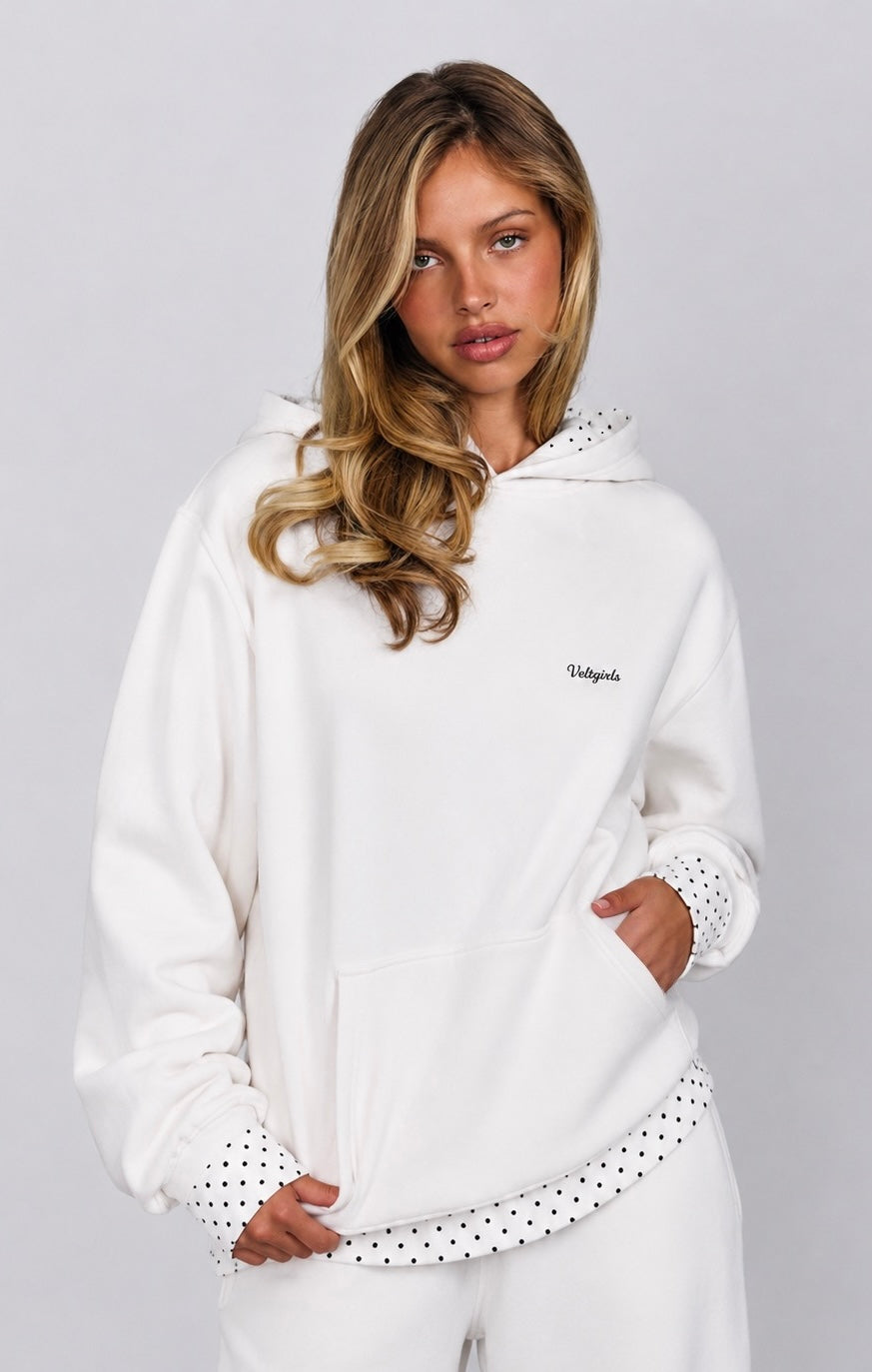 Polerón Polka Dots Blanco VELT