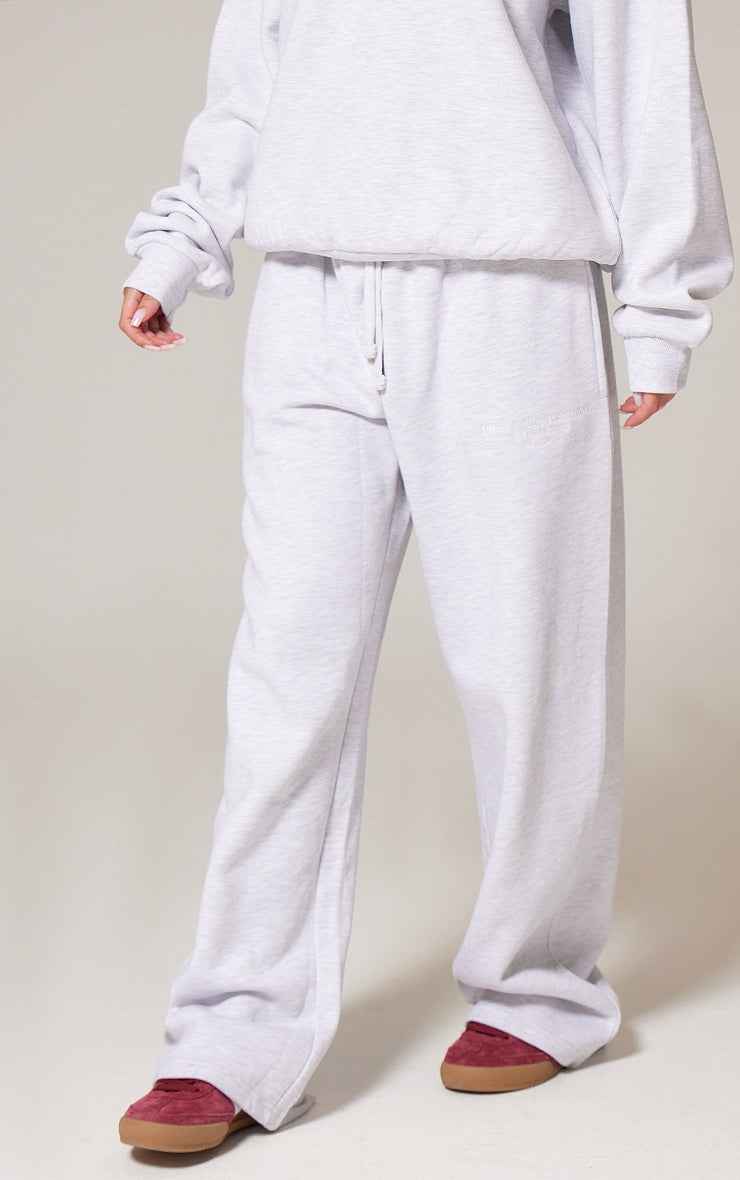 Conjunto Polerón Cierre & Pantalón Recto Gris Mi tienda