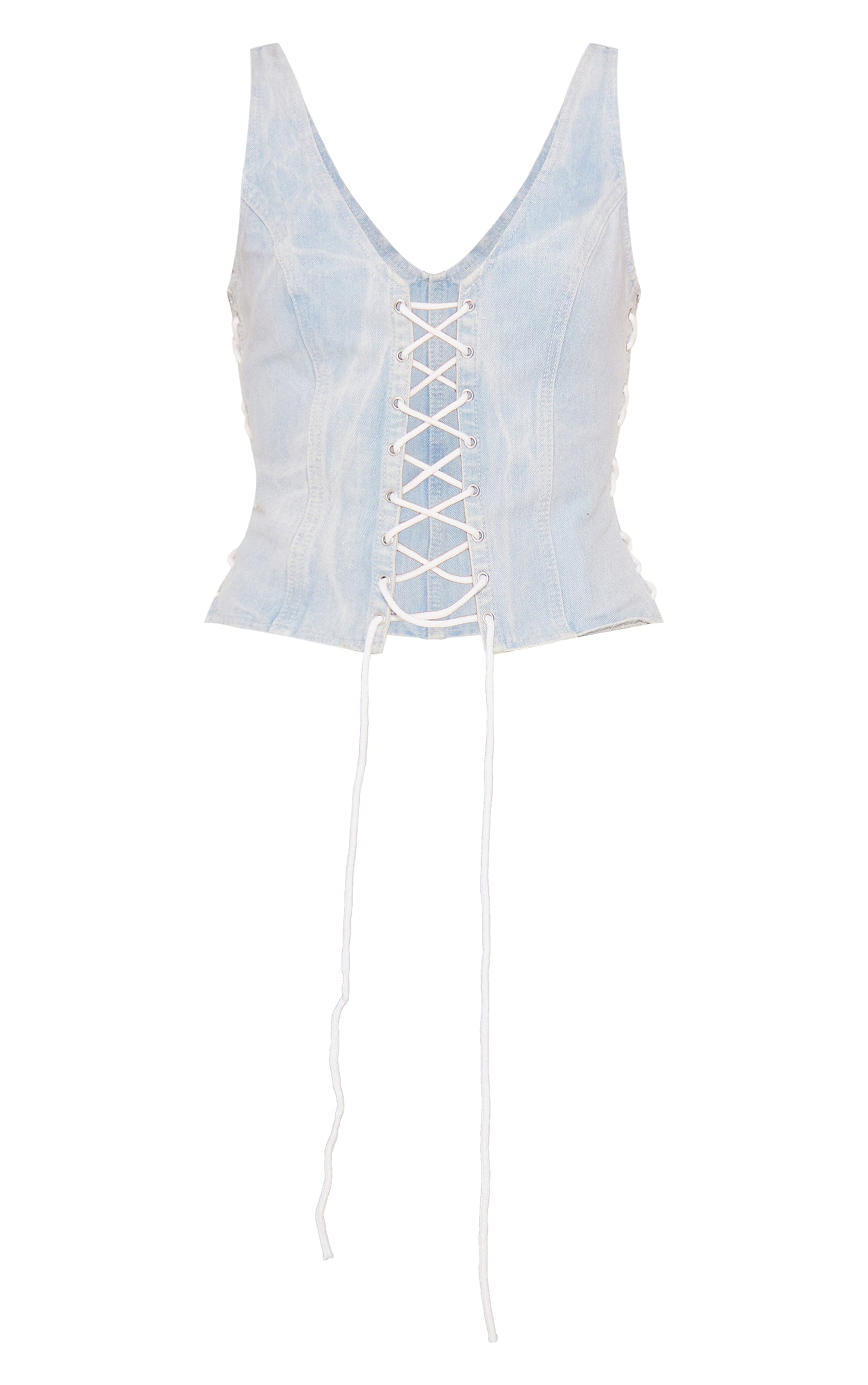 Corset Denim Celeste Mi tienda