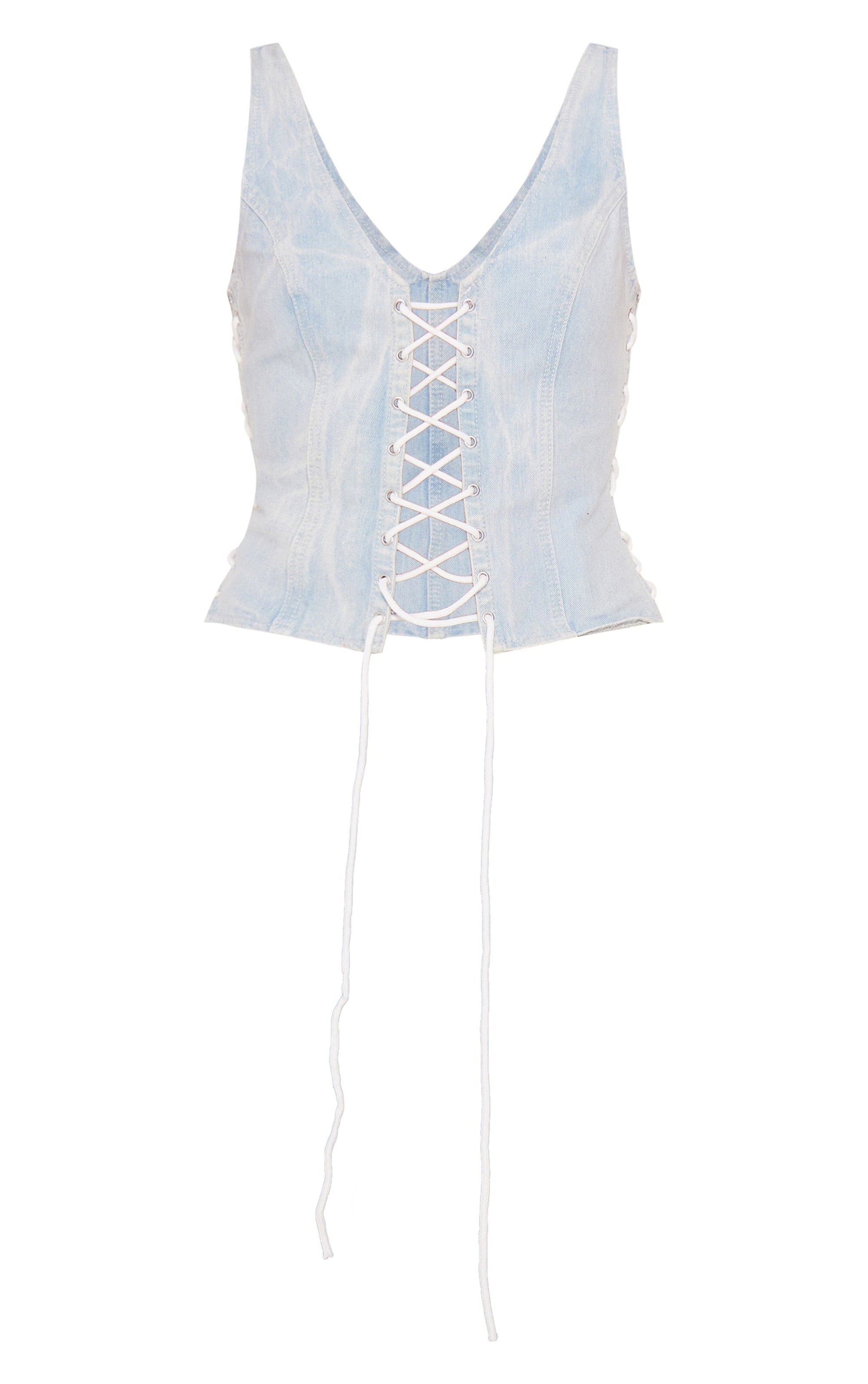 Corset Denim Celeste Mi tienda