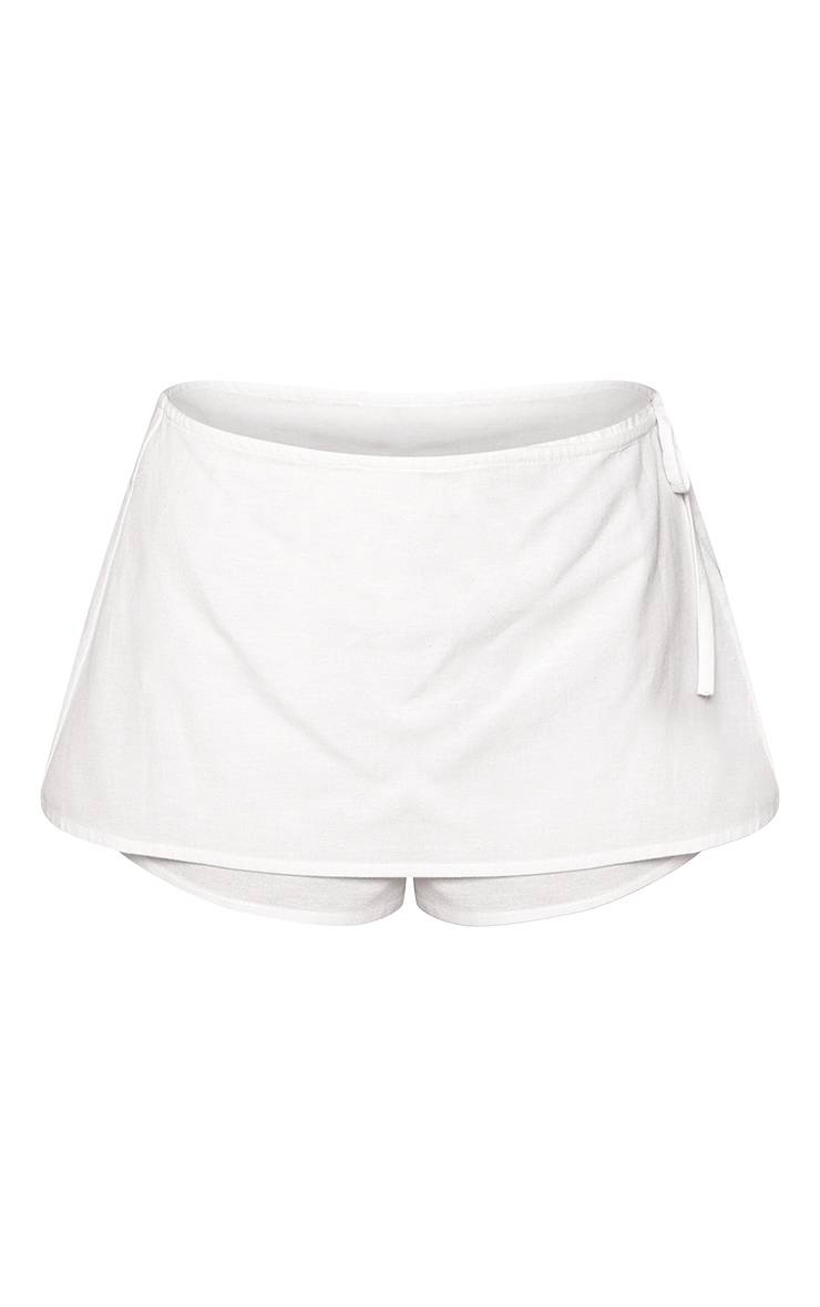 Falda Short Blanca con Amarres VELT