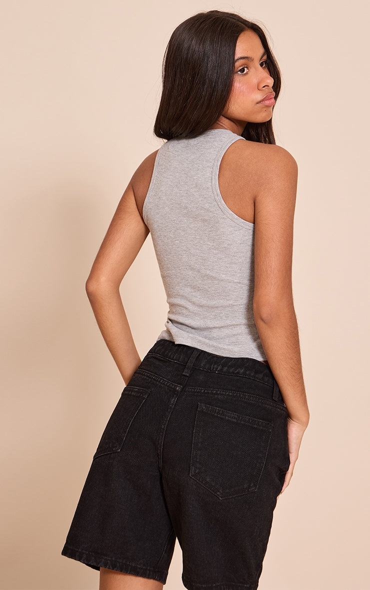 Top Básico Gris Mujer