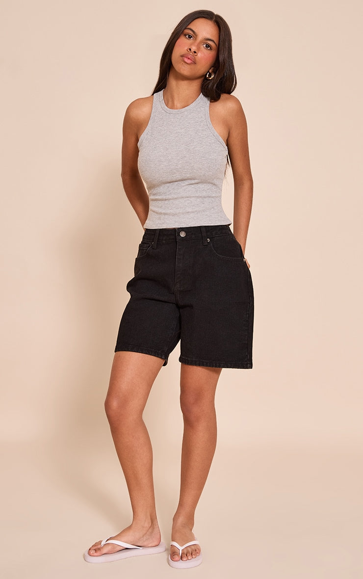 Top Básico Gris Mujer
