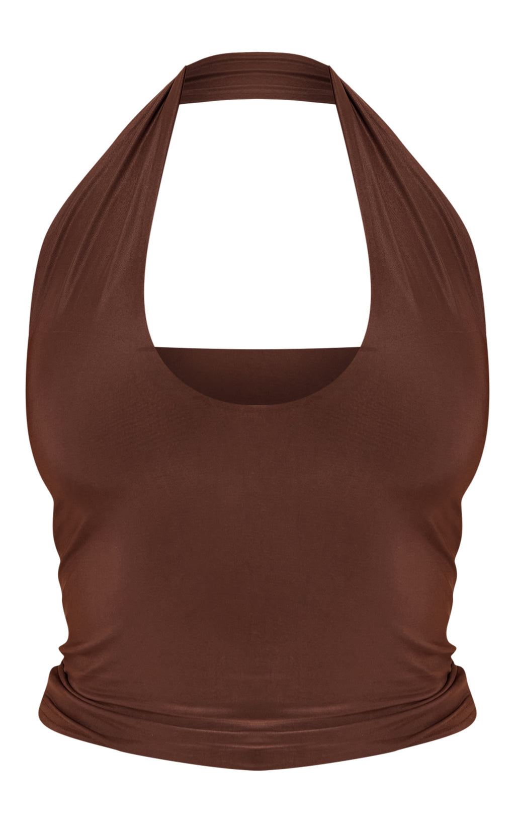 Top Halter Café Mujer