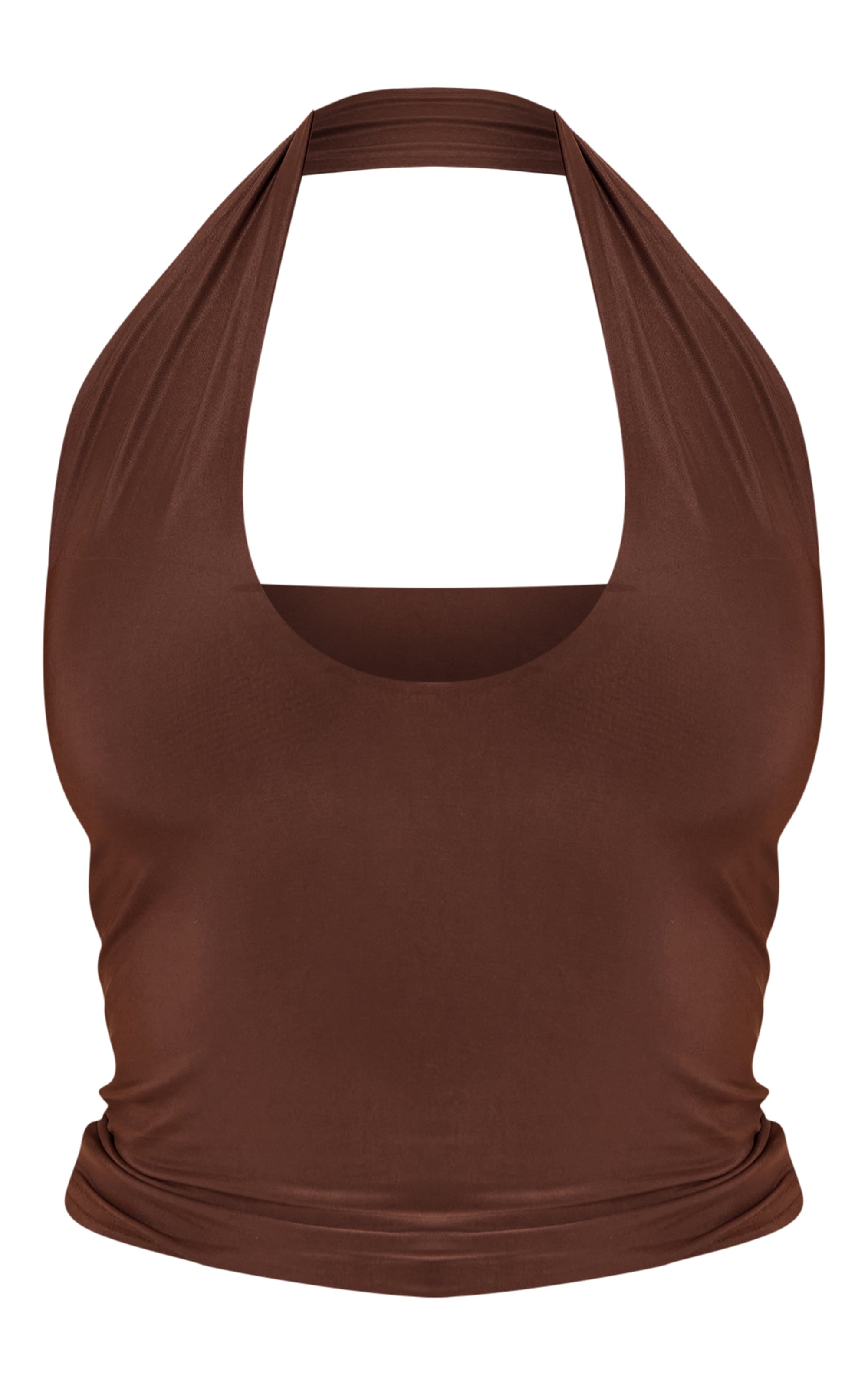 Top Halter Café Mujer