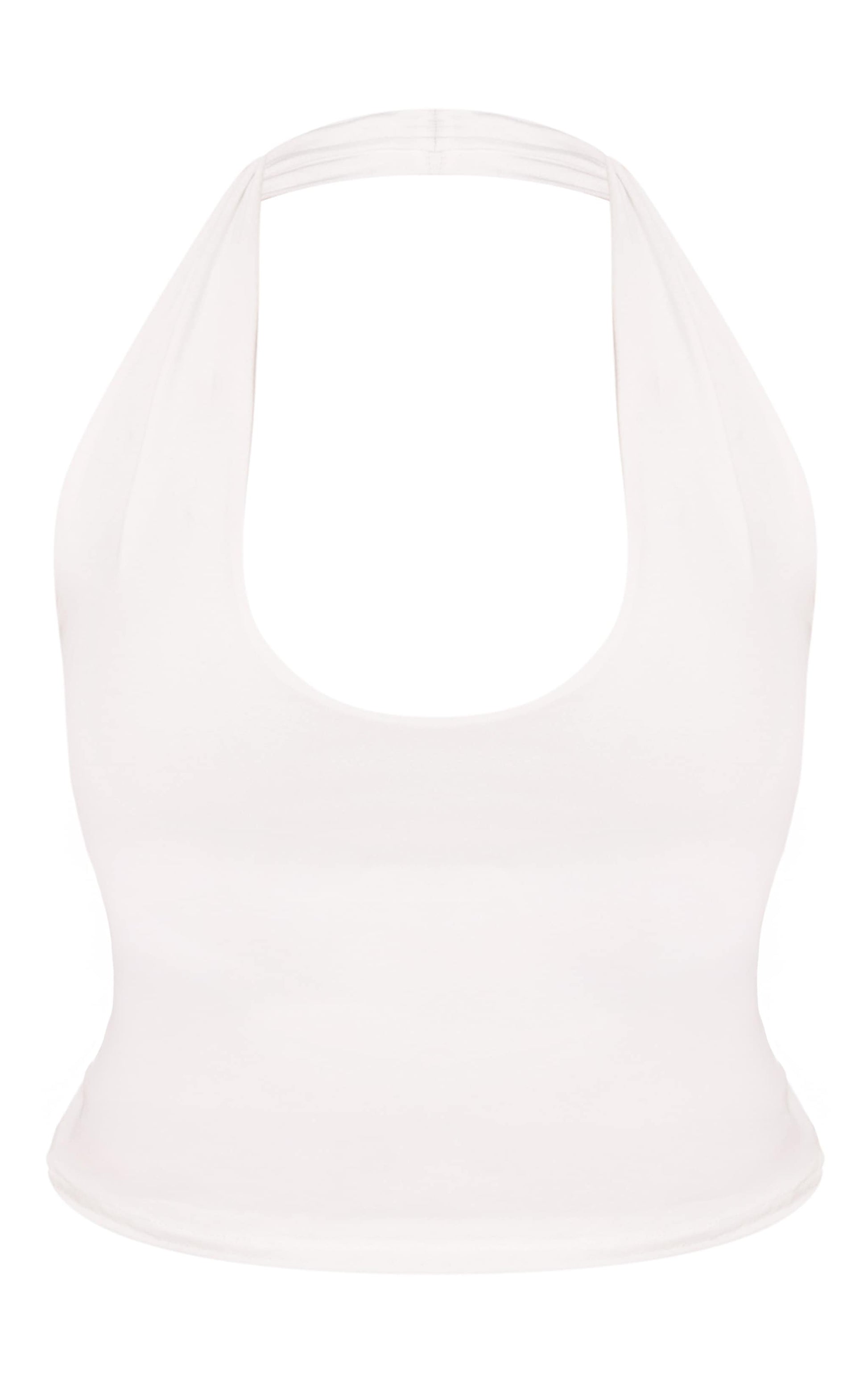 Top Halter Blanco Mujer Mi tienda
