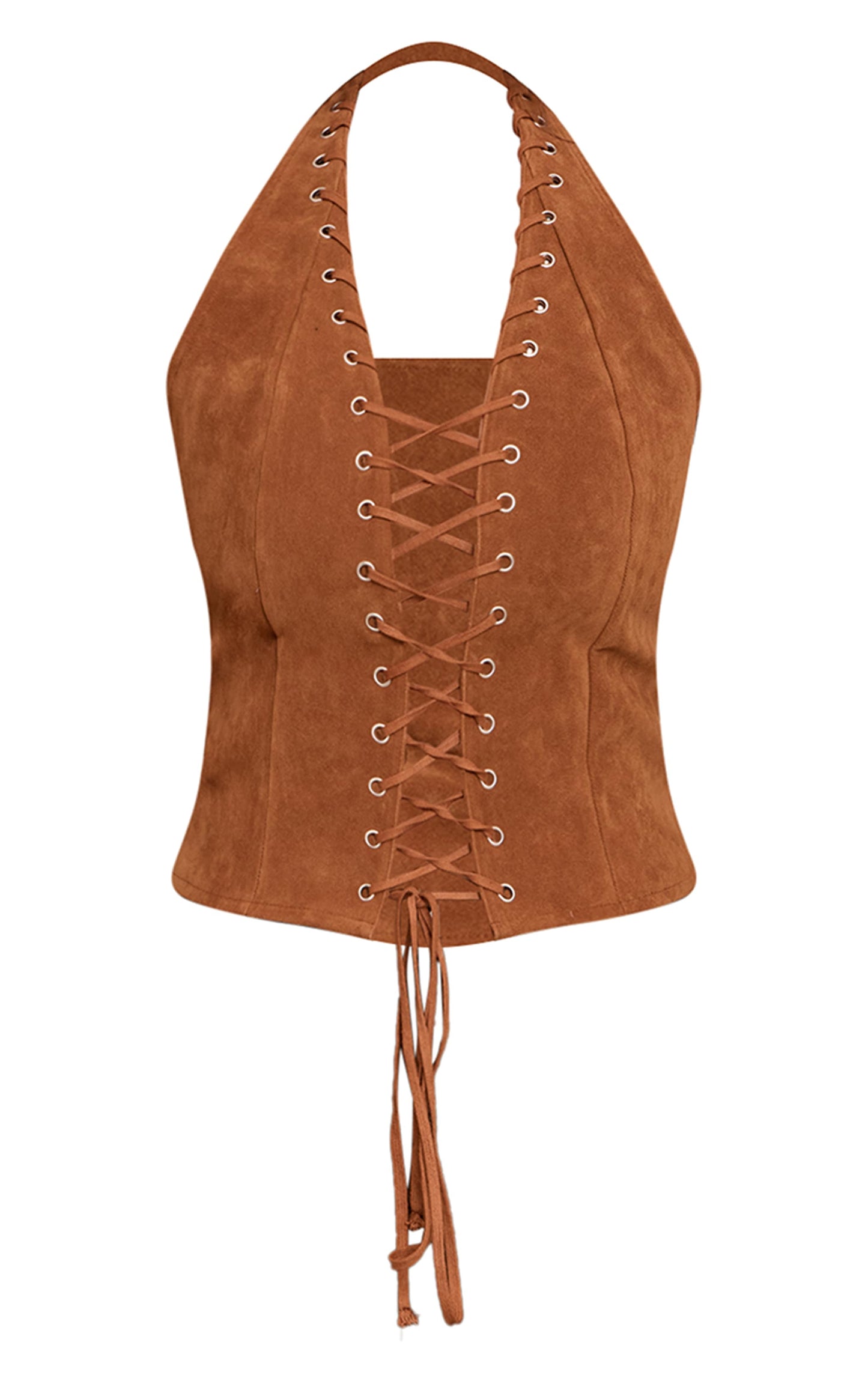 Corset Marrón Claro Gamuza Mi tienda